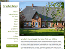 Tablet Screenshot of ferienhof-ostsee.net